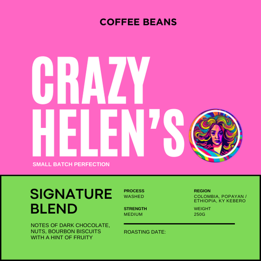 CRAZY HELEN'S SIGNATURE BLEND COFFEE BEANS - 250G