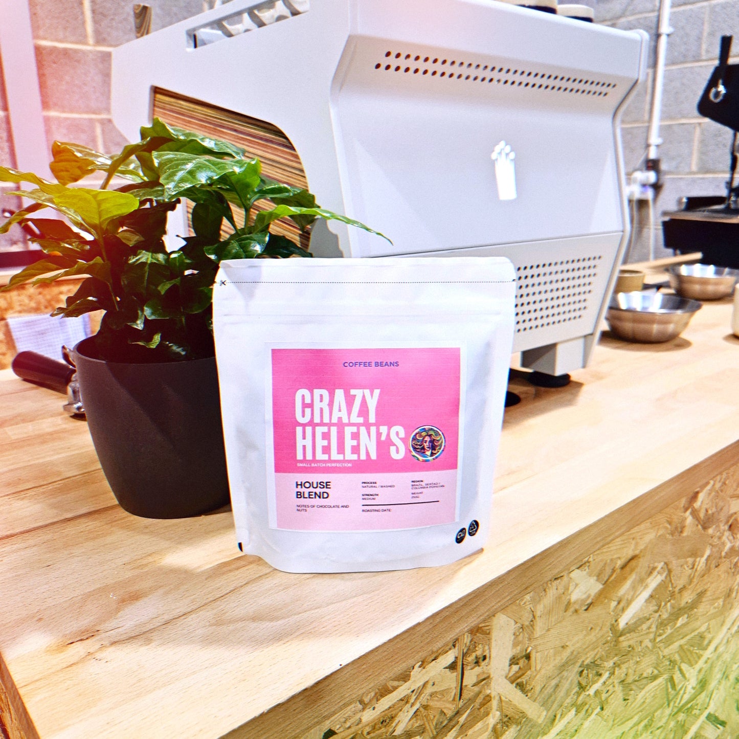 CRAZY HELEN'S HOUSE BLEND COFFEE BEANS - 250G